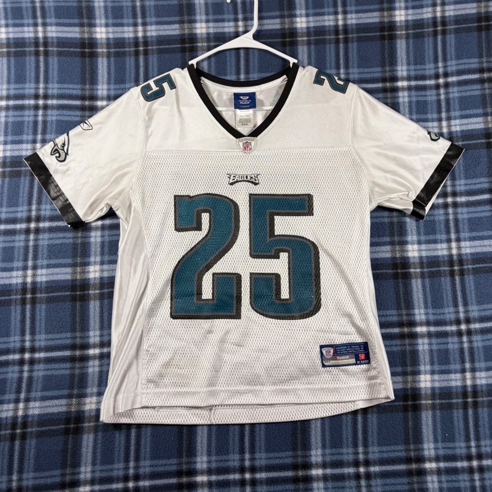 Reebok Philadelphia Eagles LeSean McCoy 25 Jersey Womens White NFL Medium